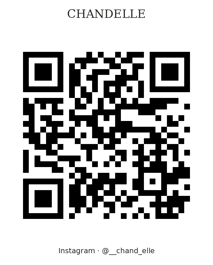 QR code Instagram CHANDELLE : @__chand_elle